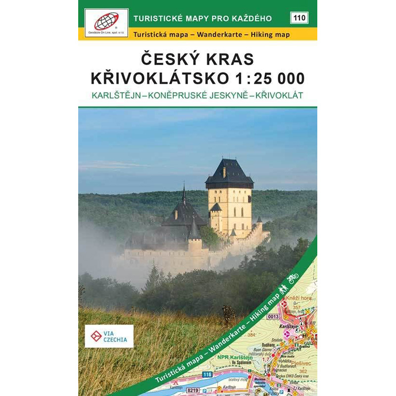 Mapa Český Kras - Křivoklátsko 1:25000