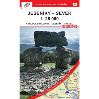 Mapa Jeseníky sever 1:25000