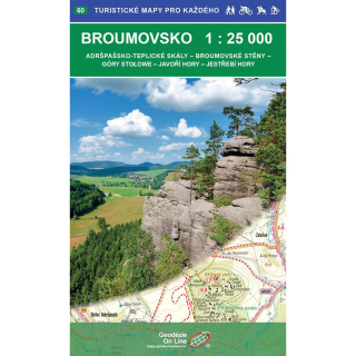 Mapa Broumovsko 1:25000